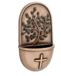 Roman Inc. 6H Holy Water Font Tree of Life Bronze Wall Font
