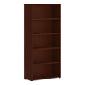 HON HONLBC3013B5LT1 30 x 65 in. 5-Shelf Bookcase Mahogany