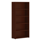 HON HONLBC3013B5LT1 30 x 65 in. 5-Shelf Bookcase Mahogany