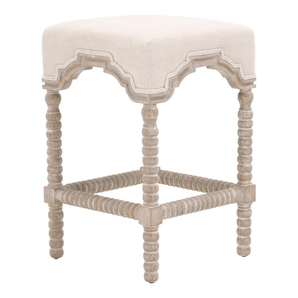 Star International Furniture Essentials Rue 27&quot; Fabric Counter Stool in Beige