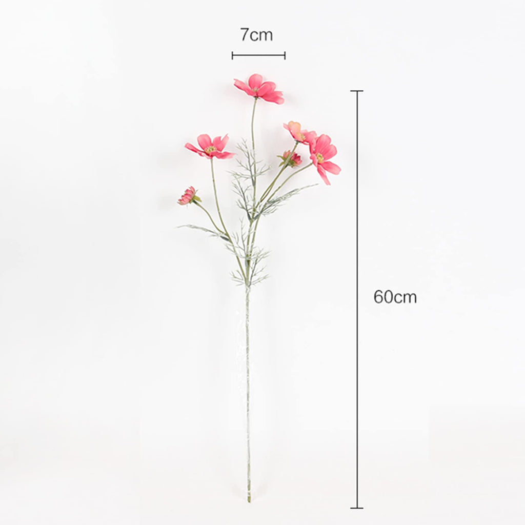 2 Pcs Artificial Flowers Plants Coreopsis Silk Flower Arrangements Wedding Bouquets Decorations Plastic Floral Table Centerpiece
