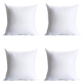 Calibrate Timing 18 X 18 Inches Pillow Inserts, Set Of 4 Hypoallergenic Brushed Microfiber Liner Down Alternative Filled Square