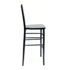 Commercial Seating Products European Black Wood Dining Bar Stool Chairs