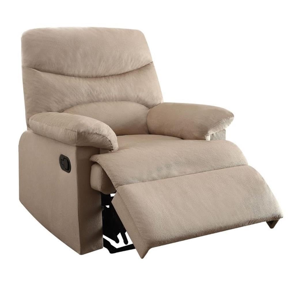 Acme Arcadia Woven Recliner In Beige