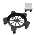 CNQLIS 5 Gallon Heavy Duty Drum Dolly with 5 Swivel Wheel Casters 77 Pound Capacity Drum CartAnti-Tipping for Flower Pots and Bu