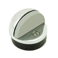 Renovators Supply Bathroom Door Stoppers 1.65 In. Brass Dome Shaped Floor Mount Door Stop With Chrome Finish