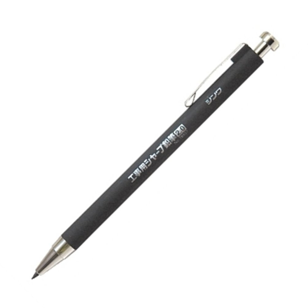 Shinwa Sokutei 78507 Hb Mechanical Pencil For Construction, 0.08 Inches (2.0 Mm), Black, Gray