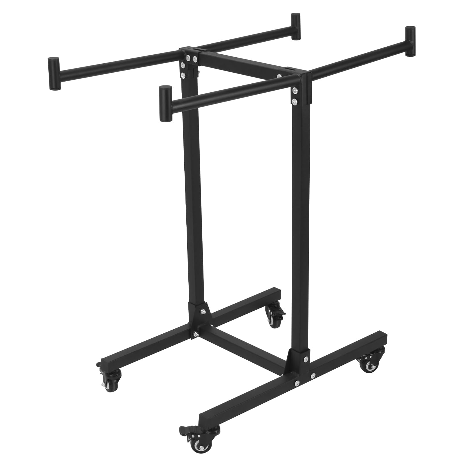 Folding Chair Rack, Folding Chair Cart 200 lbs Weight Capacity, Chair Storage for 14 Chairswith Lockable Wheels