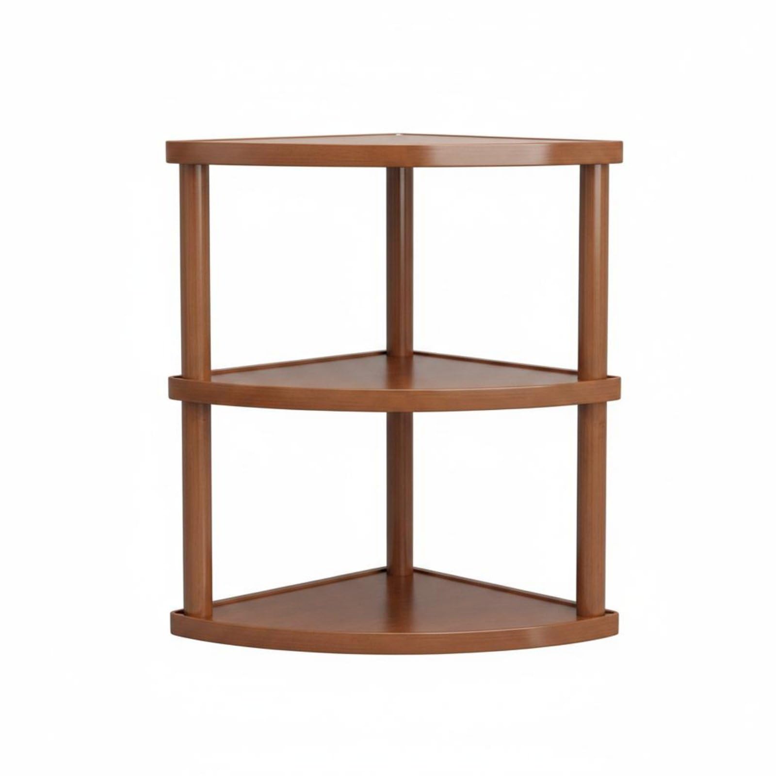 Trendynest Space Saving 2 Tier Corner Shelf Multi Purpose Corner Display Shelf Unobstructed Design Triangle Desk Organizer Easy 