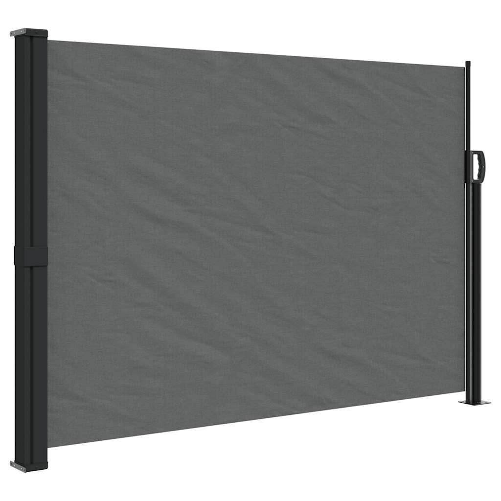 vidaXL Retractable Side Awning Beige 86.6inchx236.2