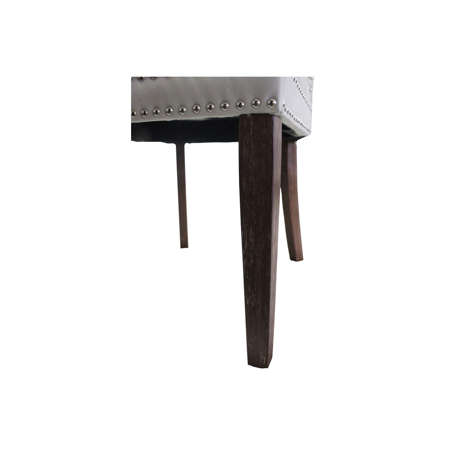 Best Master Furniture Julia Light Gray Velvet Dining Side Chairs, Set Of 2, Beige