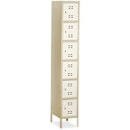 Safco Products 5524TN Six Tier Box Locker, Tan