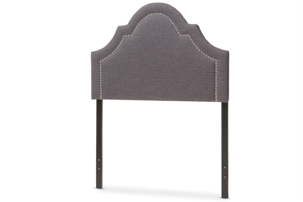 Baxton Studio Ritta Modern and Contemporary Upholstered Headboard Grey/Twin