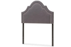 Baxton Studio Ritta Modern and Contemporary Upholstered Headboard Grey/Twin