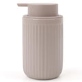 BosilunLife Dish Hand Soap Dispenser - Khaki Liquid Pump Soap Dispenser for Bathroom Decro 12oz Ceramic Kitchen Dish Dispenser w