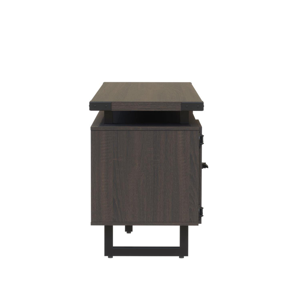 Mirella Low Wall Cabinet with Glass Doors
