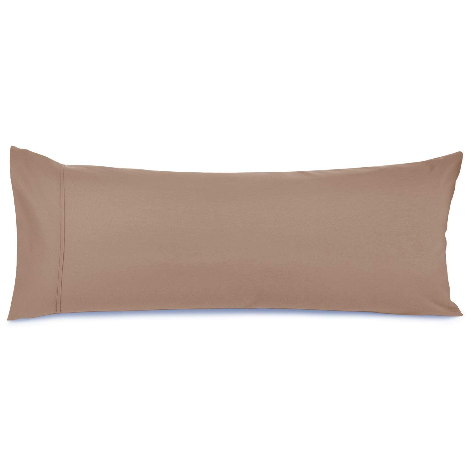 Nestl Body Pillow Cover - Soft Body Pillow Pillowcase - Lightweight Taupe Pillowcase - Microfiber Body Pillow Case Cover - 20X54