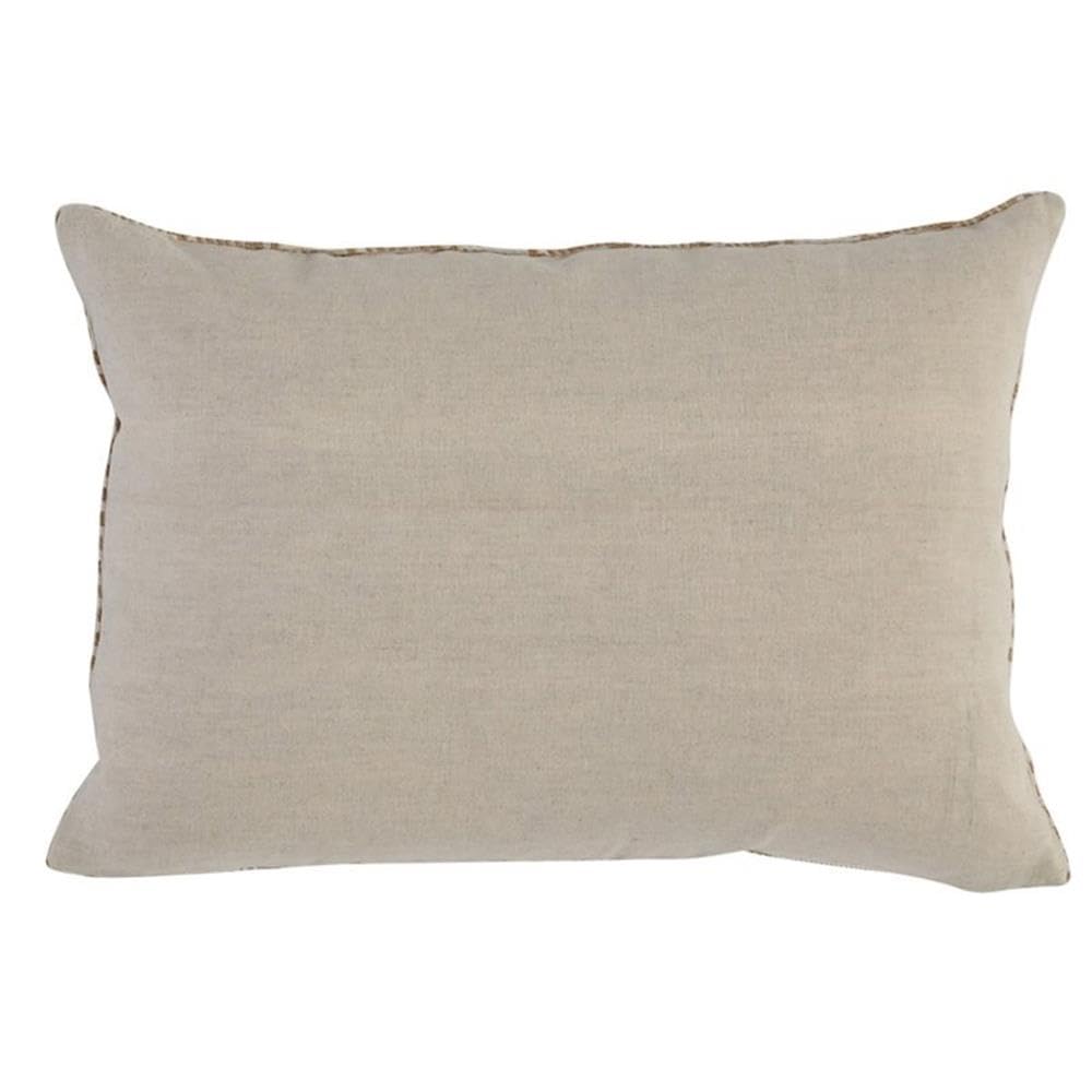 Kosas Home Helen 14X20 Handwoven Cotton And Jute Throw Pillow In Dark Beige