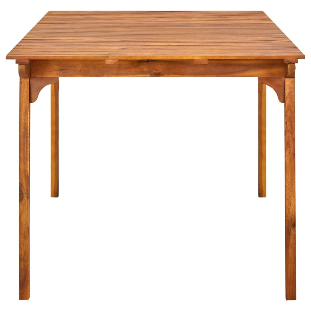 Patio Table 59.1&quot;x35.4&quot;x29.5&quot; Solid Acacia Wood
