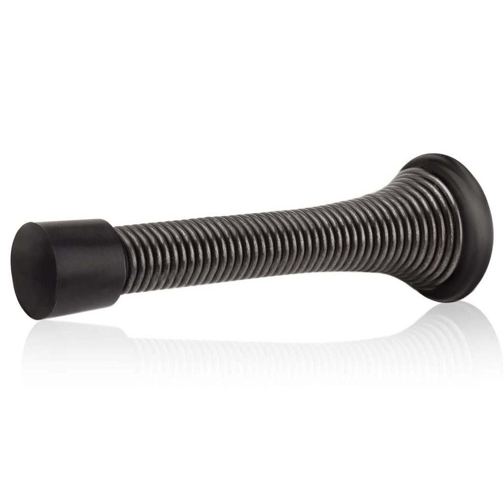 Homotek 30 Pack Oil Rubbed Bronze Spring Door Stops,3-1/8    Heavy Duty Door Stop - Flexible Spring Door Stopper With Low Mounte