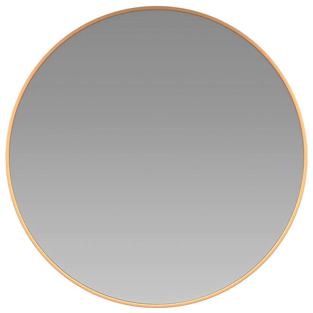 Flash Furniture Julianne Large Round Wall Mirror - Gold Circle Accent Mirror - 20" Vanity Mirror - For Bathroom, Vanity, Entryway, Dining Room, & Living Room