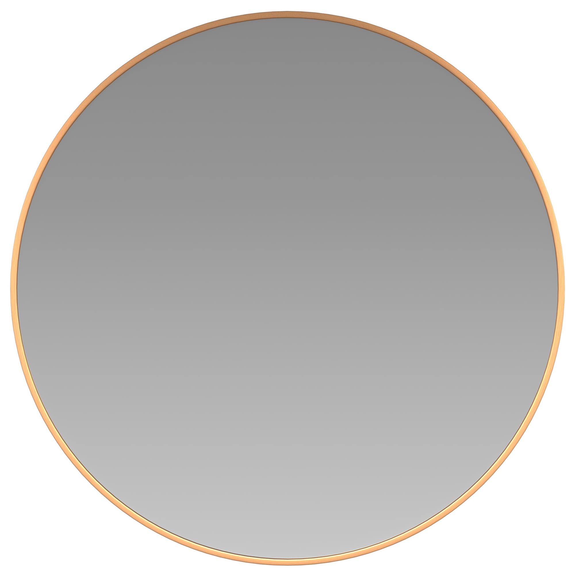 Flash Furniture Julianne Large Round Wall Mirror - Gold Circle Accent Mirror - 20" Vanity Mirror - For Bathroom, Vanity, Entryway, Dining Room, & Living Room