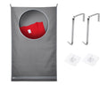 DS. DISTINCTIVE STYLE Hanging Laundry Hamper Bag, 29.1x19.3 Inch Over Door Laundry Hamper for Bathroom Bedroom Clothes Storage O