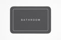 VANTHI V Super Absorbent Bath Mat Bathroom Entrance AntiSlip Household Absorbent Floor Mats Toilet QuickDrying Cushions Floor 