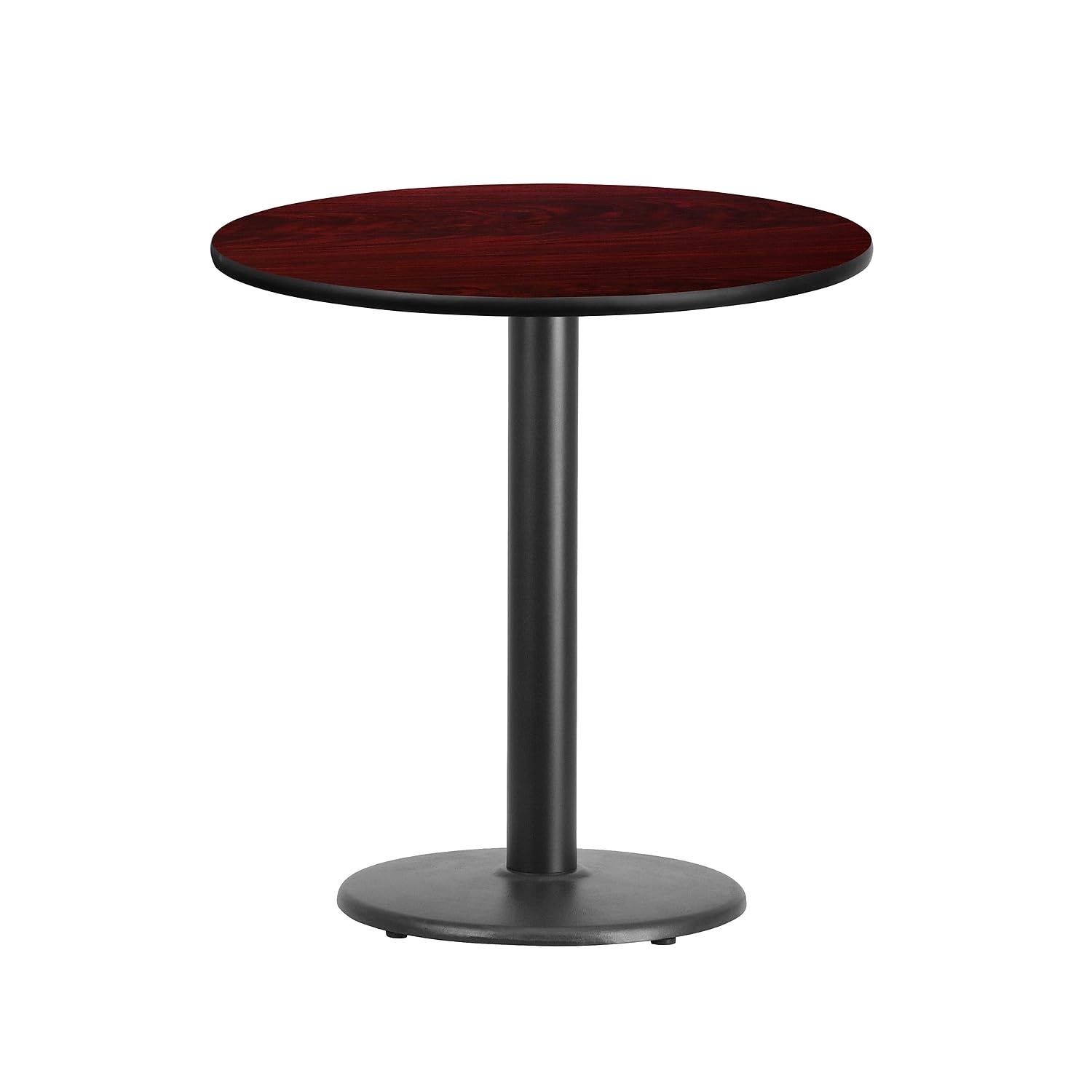 Flash Furniture 24'' Round Mahogany Laminate Table Top With 18'' Round Table Height Base