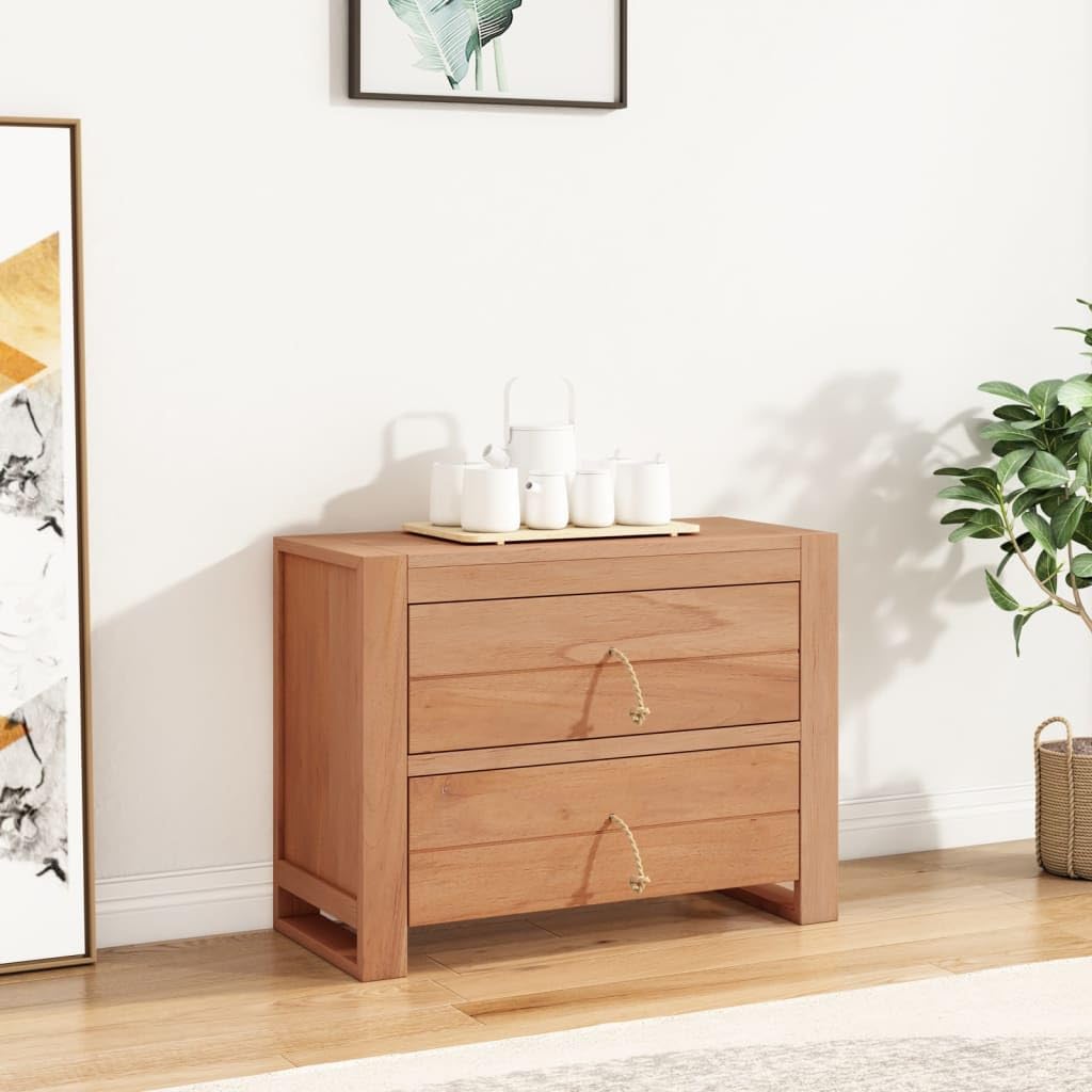 vidaXL Solid Teak Wood Sideboard
