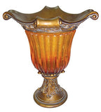 Ok Lighting Ok-2856A 20" H Gold Amber Vase