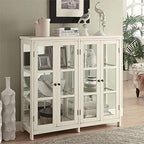 Coaster Home Furnishings Sable 4-Door Display Accent Cabinet White