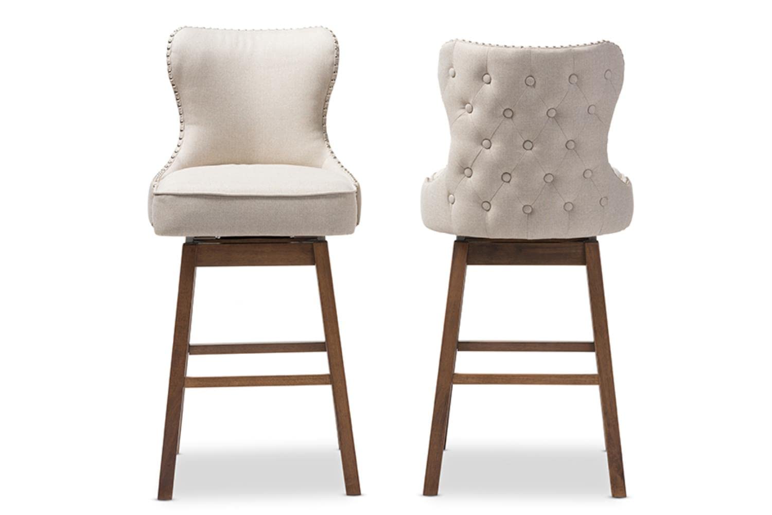 Gradisca Swivel Barstool in Light Beige (only 1 chair )