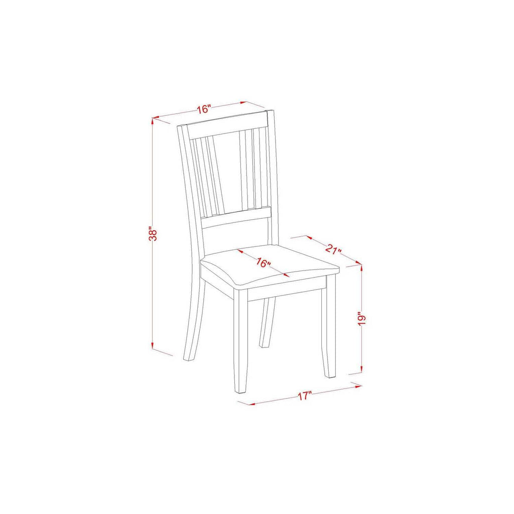 East West Furniture Amdu3-Bch-Lc 3 Piece Dinette Set For Small Spaces Contains A Round Kitchen Table With Pedestal And 2 Faux Leather Dining Room Chairs, 36X36 Inch, Black & Cherry