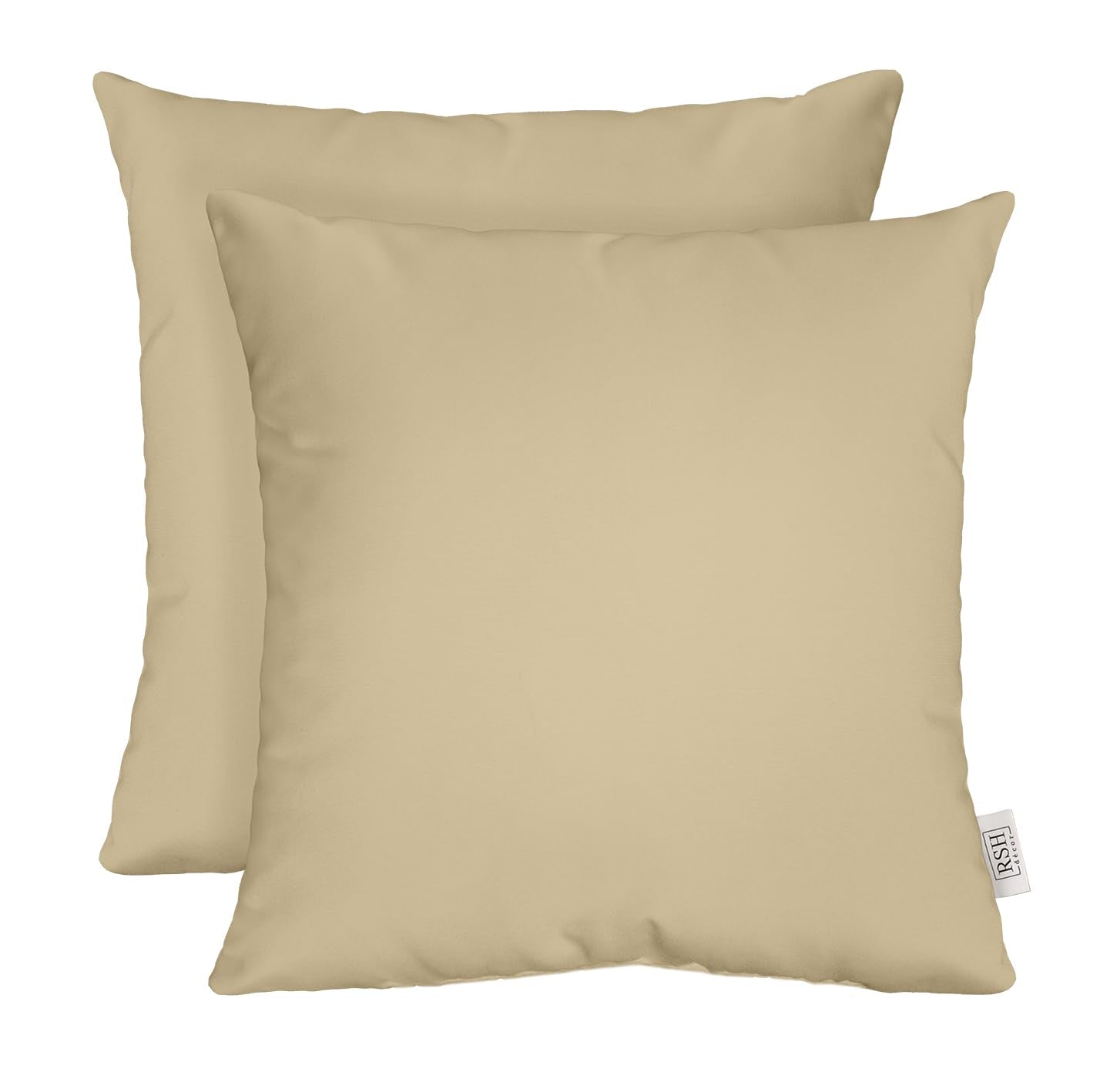 Rsh Decor: Sunbrella Square Throw Pillows Set Of 2 | 24' X 24' | Water And Fade-Resistant Performance Fabric | Outdoor Pillow