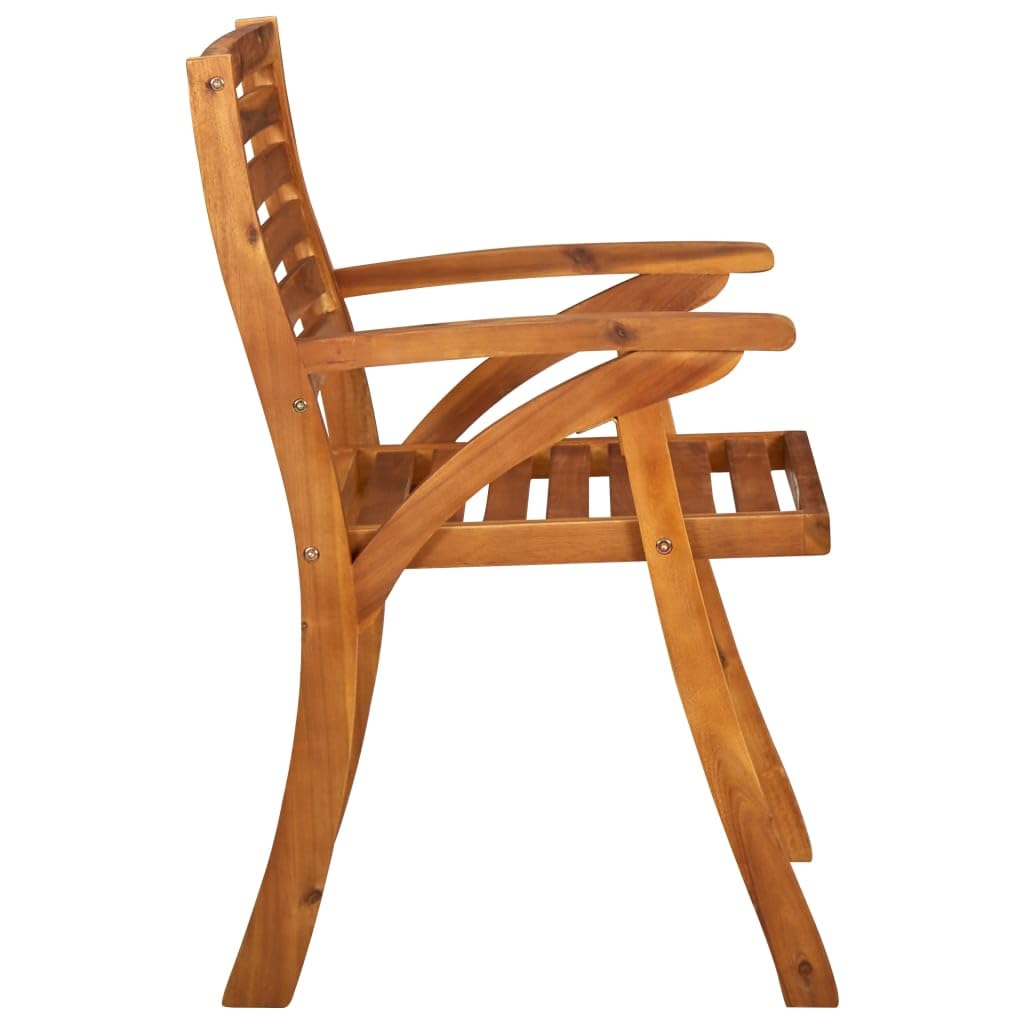 vidaXL 8X Solid Acacia Wood Patio Chairs Garden Outdoor Balcony Backyard Terrace Dining Dinner Lounge Seating Home Furniture Wooden