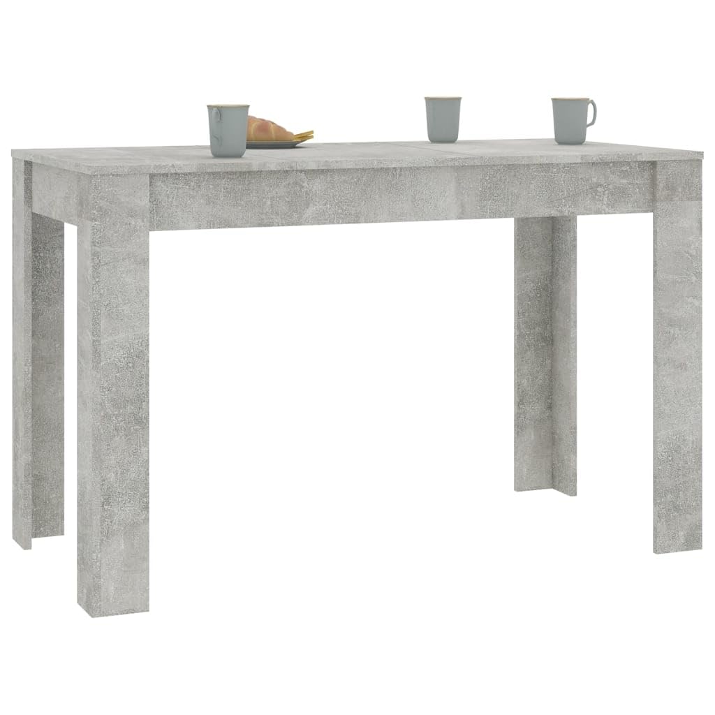 vidaXL Dining Table Concrete Gray 47.2&quot;x23.6&quot;x29.9&quot; Chipboard