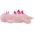 4Lb Cute Weighted Stuffed Animals Plush - 24 Inch Soft Weighted Dinosaur Plush Toy Pillow For Adults And Children (Pink Dinosaur