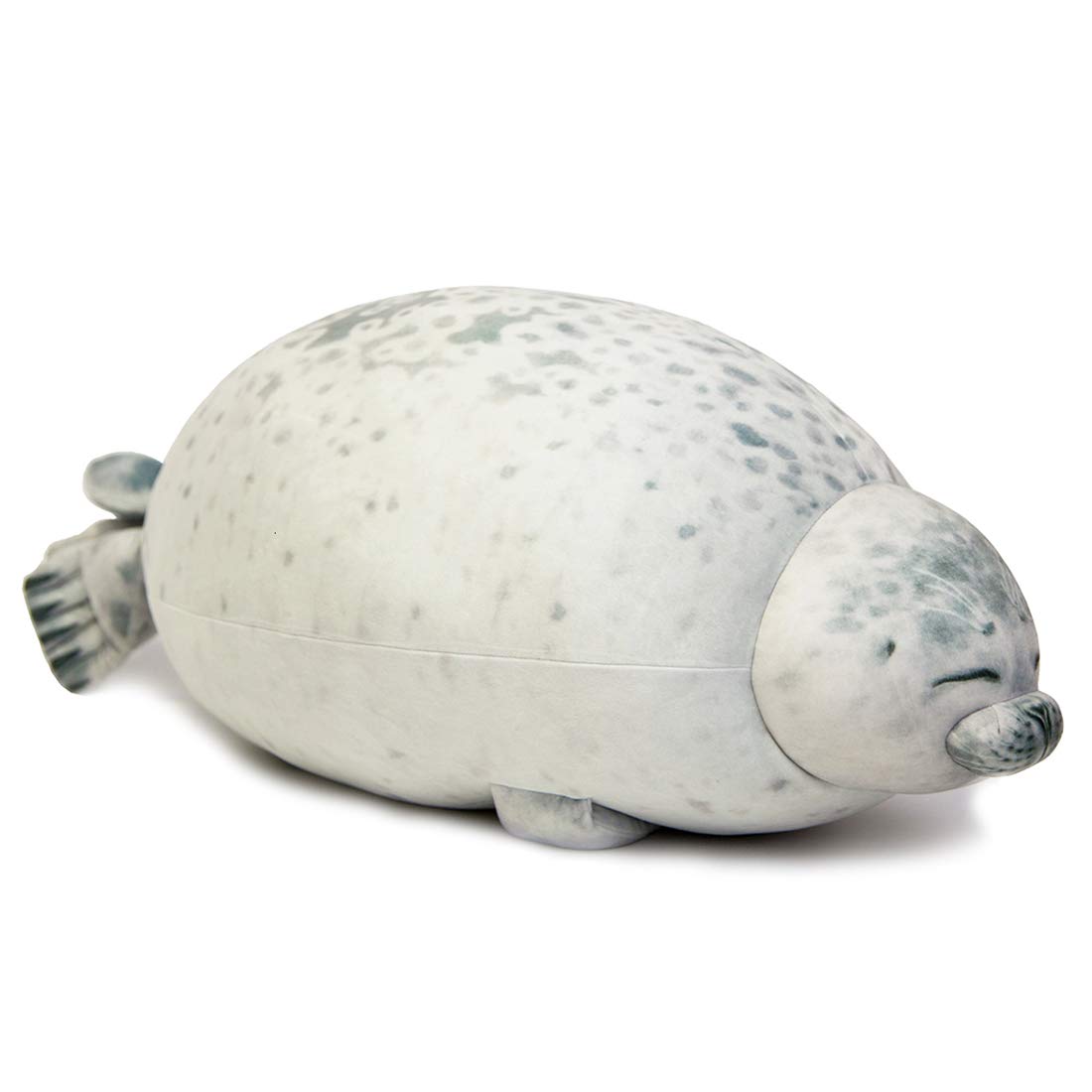 Ehotong Cute Blob Seal Pillow, Chubby Seal Plush Hug Pillow Soft Stuffed Animal Toy (White, 15')
