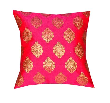Jacquard, Printed Square Cushion Cover 12X 12 30Cm X 30Cm Set Of 1 Pc.