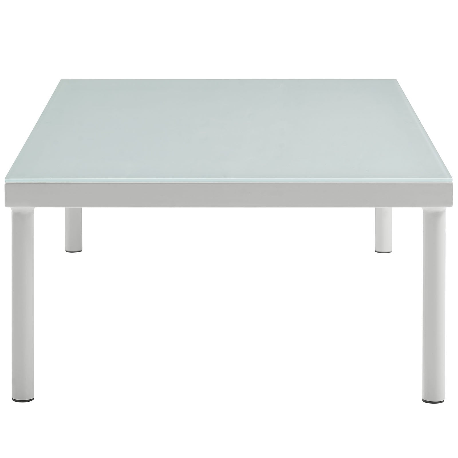 Modway Eei-2605-Whi Harmony Patio Aluminum Coffee Table Outdoor Furniture, White