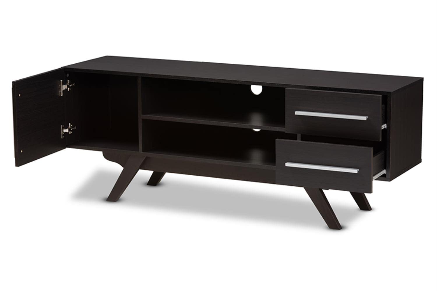 TV Stand in Dark Brown Finished
