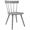 Modway Sutter Modern Farmhouse Wood Dining Chair in Light Gray