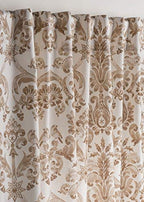 Maison D' Hermine Curtains 100% Cotton (50''X84'') One Panel Easy Hanging With A Rod Pocket & Loop, For Kitchen, Offices Drapes,