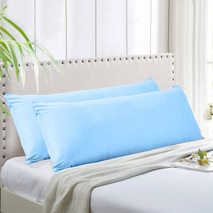 Evolive Soft Brushed Premium Microfiber Body Pillow Cover 21'X54' Pillowcases With Zipper Closure Set Of 2 (Body Pillow Cover
