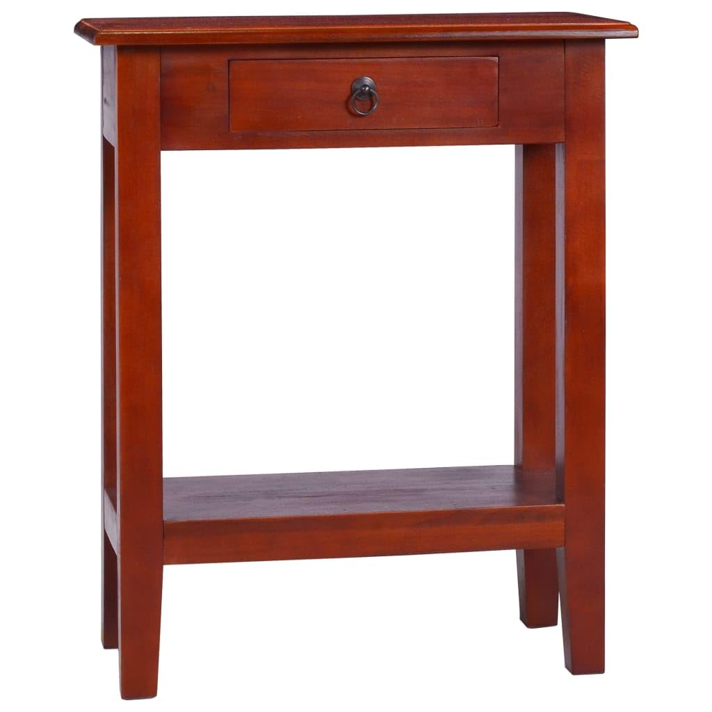 Console Table Classical Brown 23.6&quot;x11.8&quot;x29.5&quot; Solid Mahogany Wood