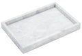 10x6 Moreast Real Natural Marble Vanity Tray, Genuine Marble Storage Tray for Home Decor, Large Stone Tray for Bathroom/Kitchen/