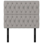 vidaXL 2-Piece Light Gray Fabric Headboards | Classic Design | Durable Material | Easy Assembly | Suitable for Any Bedroom