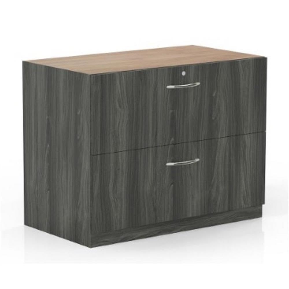 Mayline Aberdeen File Cabinet, Gray Steel Laminate, 36"