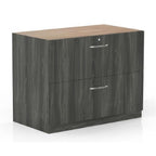 Mayline Aberdeen File Cabinet, Gray Steel Laminate, 36"